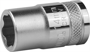 KRAFTOOL 1/2", 14 мм, CrMo сталь, хромированная, торцовая головка INDUSTRIE QUALITAT 27801-14_z01