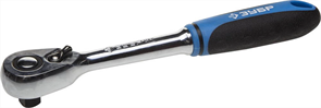 ЗУБР 1/4", 48 зубцов, Cr-V сталь, трещотка для торцовых головок 27731-1/4 Профессионал