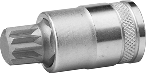 KRAFTOOL 1/2", 55 мм, S2 сталь, M16, сатинированная, торцовая бита-головка INDUSTRIE QUALITAT 27911-16_z01