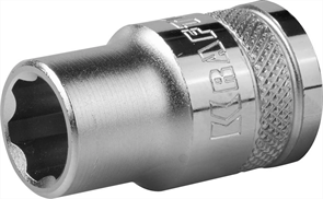 KRAFTOOL 1/2", 13 мм, CrMo сталь, хромированная, торцовая головка INDUSTRIE QUALITAT 27801-13_z01