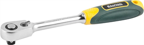 KRAFTOOL 3/8", 60 зубцов, Сr-V сталь, трещотка для торцовых головок 27794-3/8_z02