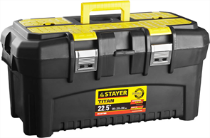 {{photo.Alt || photo.Description || 'STAYER 553 x 320 x 310 мм (22&quot;), пластиковый, ящик для инструментов TITAN-22 38016-22'}}