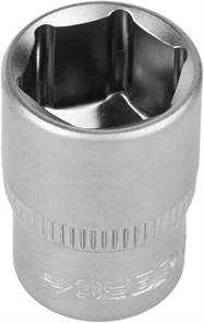 ЗУБР 1/4", 13 мм, Cr-V сталь, хромированная, торцовая головка 27715-13