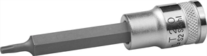 KRAFTOOL 1/2", 100 мм, S2 сталь, Т20, удлиненная, сатинированная, торцовая бита-головка INDUSTRIE QUALITAT 27906-20_z01