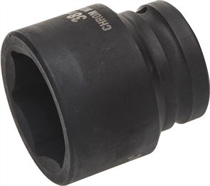 KRAFTOOL 3/4", 38 мм, Cr-Mo сталь, фосфатированная, торцовая головка ударная 27945-38_z01