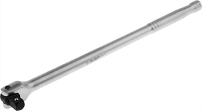 ЗУБР 1/2", 380 мм, Cr-V сталь, хромированный, вороток перекидной МАСТЕР 27737-1/2