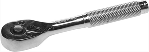 ЗУБР 1/4", 72 зубца, Cr-V сталь, цельнометаллическая, трещотка для торцовых головок 27739-1/4