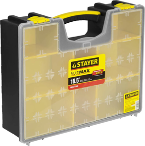 STAYER 420 х 334 х 115 мм (16,5"), пластиковый, органайзер со съемными лотками MULTIMAX 38033-16