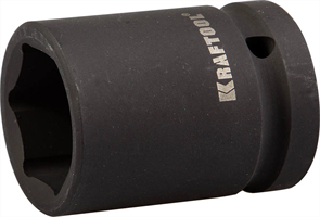 KRAFTOOL 3/4", 24 мм, Cr-Mo сталь, фосфатированная, торцовая головка ударная 27945-24_z01