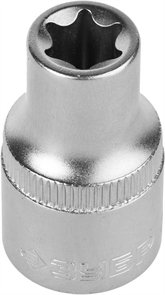 ЗУБР 1/2", E12, Cr-V сталь, хромированная, торцовая головка 27719-12