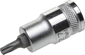 KRAFTOOL 1/2", S2 сталь, Т27, сатинированная, торцовая бита-головка "INDUSTRIE QUALITAT" 27905-27
