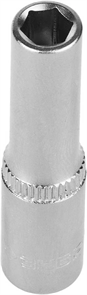 ЗУБР 1/4", 6 мм, Cr-V сталь, хромированная, торцовая головка 27717-06