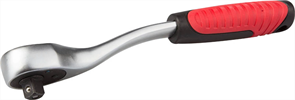ЗУБР 3/8", 72 зубца, Cr-V сталь, трещотка для торцовых головок 27730-3/8