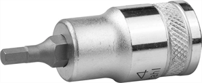 KRAFTOOL 1/2", S2 сталь, H4, сатинированная, торцовая бита-головка "INDUSTRIE QUALITAT" 27908-04