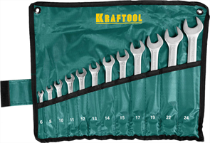 {{photo.Alt || photo.Description || 'KRAFTOOL 12 шт, 6 - 24 мм, набор комбинированных гаечных ключей 27079-H12'}}