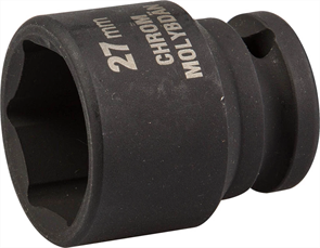 KRAFTOOL 1/2", 27 мм, Cr-Mo сталь, фосфатированная, торцовая головка ударная 27940-27_z01