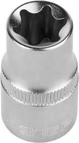 ЗУБР 1/2", E16, Cr-V сталь, хромированная, торцовая головка 27719-16