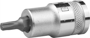 KRAFTOOL 1/2", 55 мм, S2 сталь, Т27, сатинированная, торцовая бита-головка INDUSTRIE QUALITAT 27905-27_z01
