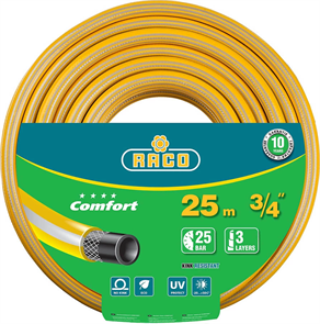 {{photo.Alt || photo.Description || 'Raco d 3/4&quot; x 25 м, 25 атм., 3-x слойный, армированный, шланг поливочный COMFORT 40303-3/4-25_z01'}}
