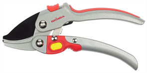 GRINDA 195 мм, с алюминиевыми рукоятками, контактный секатор 423039