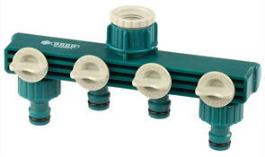 Raco  1/2" х 3/4", четырехканальный, распределитель (резьба внешняя-соединитель) Original 4250-55258C