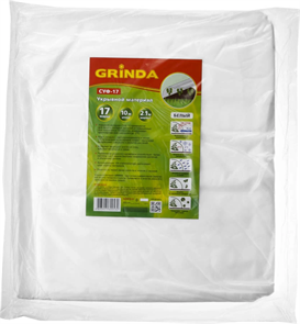 GRINDA 2.1x10 м, 17 гр/м2, белый, укрывной материал, суф-17 422370-21