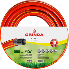 {{photo.Alt || photo.Description || 'GRINDA d 3/4&quot; х 25 м, 30 атм., 3-х слойный, армированный, шланг садовый 8-429005-3/4-25_z02'}}