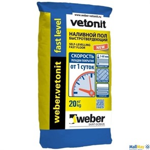 Пол наливной Weber-Vetonit fast level