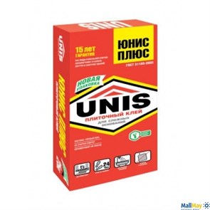 Плиточный клей Юнис+