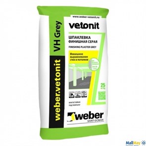 Шпатлевка Weber-Vetonit VH серая 25 кг