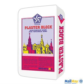 Монтажный клей Русеан Plaster blok для гипсовых плит, 20 кг