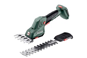 {{photo.Alt || photo.Description || 'Аккумуляторные газонные ножницы для травы и кустов Metabo SGS 18 LTX Q, 601609850'}}