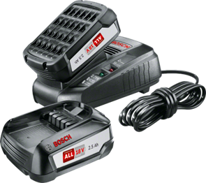 BOSCH 2хPBA 18В 2,5 А*ч + AL 1830,  1600A011LD