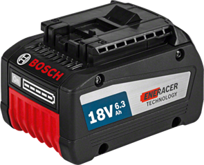 BOSCH Аккумулятор Li-ion 18 В; 6,3 Ач, батарея аккумуляторная Li-Ion, 1600A00R1A