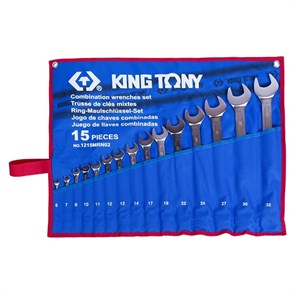 Набор комбинированных ключей, 6-32 мм, 15 предметов KING TONY 1215MRN02