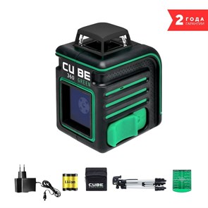 {{photo.Alt || photo.Description || 'Лазерный уровень ADA CUBE 360 GREEN PROFESSIONAL EDITION'}}