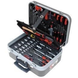 Чемодан с инструментами на роликах Holzmann WZK132CRV