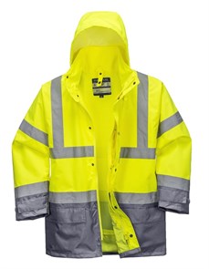 {{photo.Alt || photo.Description || 'Зимняя светоотражающая куртка Portwest S768, 5в1, желтый/серый'}}