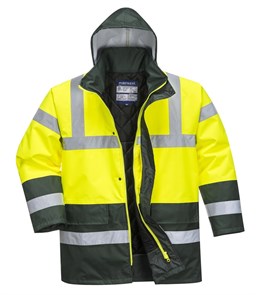 Зимняя светоотражающая куртка Portwest S466, желтый/зеленый