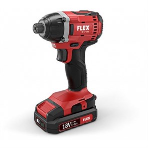 Двухскоростная аккумуляторная ударная дрель-шуруповерт Flex 18,0 В ID 1/4" 18.0