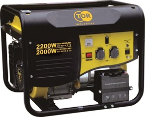 Генератор бензиновый TOR TR2500E 2,0кВт 220В 15л с кнопкой запуска