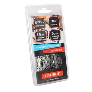 {{photo.Alt || photo.Description || 'Цепь PATRIOT 73DP-68E, 3/8&quot; 1.5мм 68 звеньев'}}