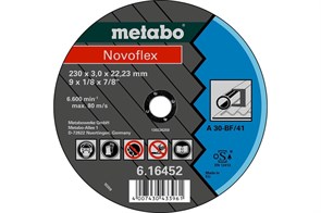 Круг отрезной по металлу Novoflex А 30 (180x22,2 мм; прямой) Metabo, 616450000
