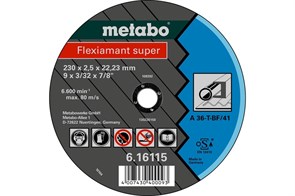 Круг отрезной Flexiamant super (115x22,2 мм, универсальный) Metabo, 616100000