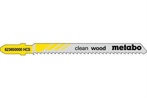 25 лобзиковых пилок, серия «clean wood», 74/ 2,5 мм, Metabo, 623608000
