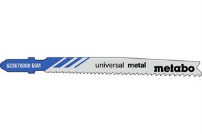 25 лобзиковых пилок, серия «universal metal», 74 мм/прогр., Metabo, 623620000