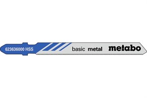 25 лобзиковых пилок, серия «basic metal», 66/ 0,7 мм, Metabo, 623693000