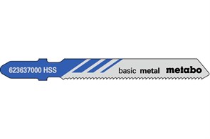 25 лобзиковых пилок, серия «basic metal», 51/ 1,2 мм, Metabo, 623692000