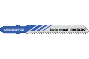 25 лобзиковых пилок, серия «basic metal», 51/2,0 мм, Metabo, 623618000