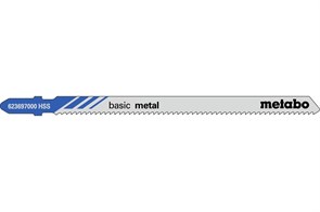 5 лобзиковых пилок, серия «basic metal», 106/2,0 мм, Metabo, 623697000